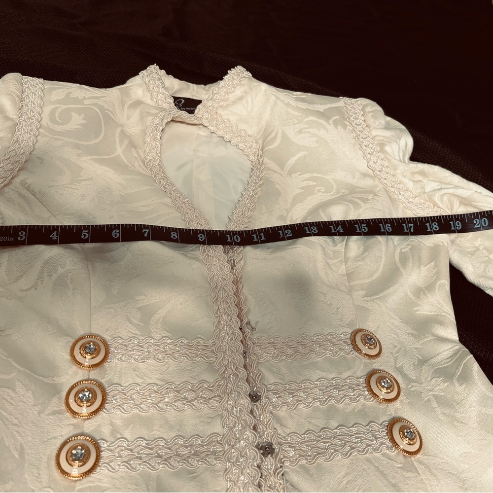 Patricia Rhodes Vintage Cream Brocade Suit SZ:10
Long Sleeve Military Inspired. - Picture 7 of 16